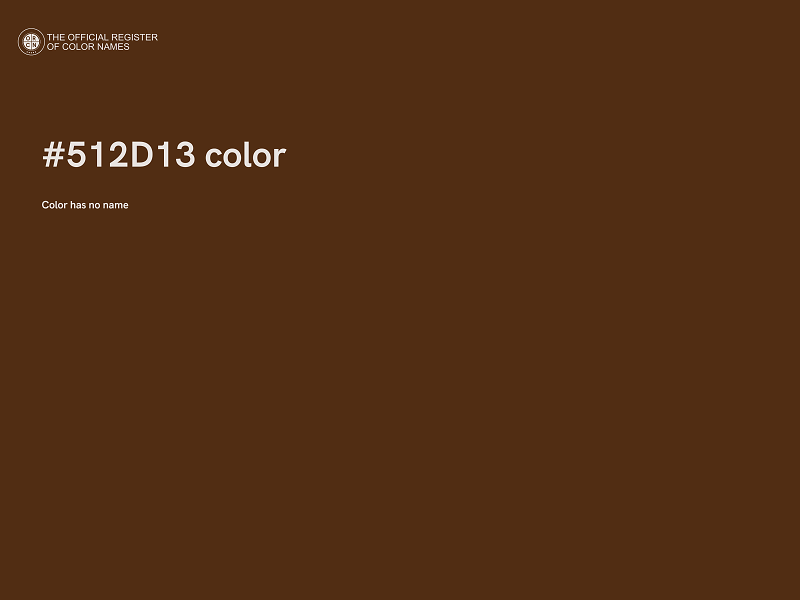 #512D13 color image