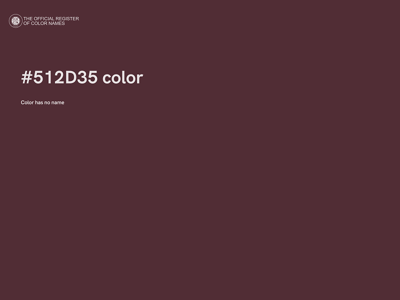 #512D35 color image