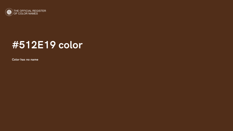 #512E19 color image