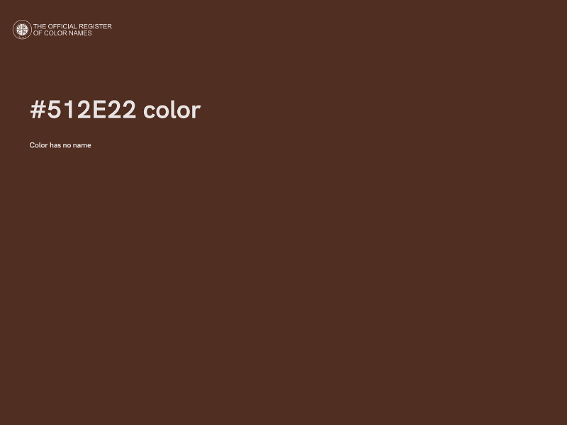 #512E22 color image