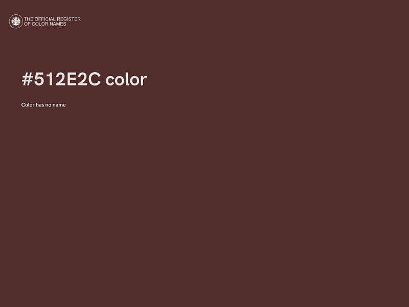 #512E2C color image