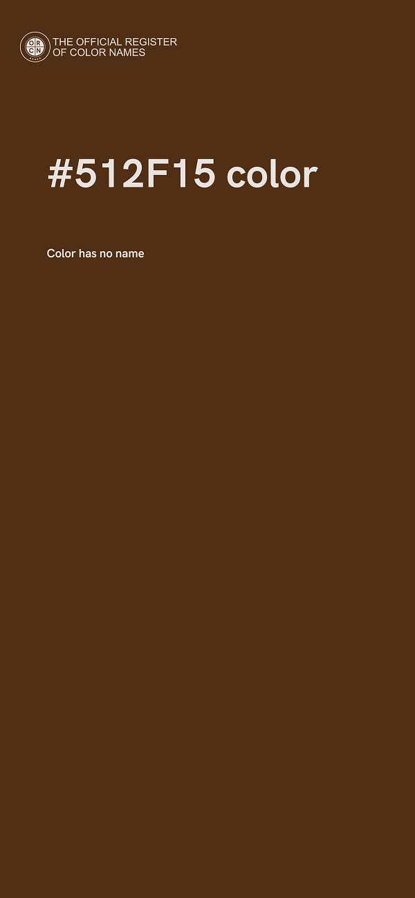 #512F15 color image