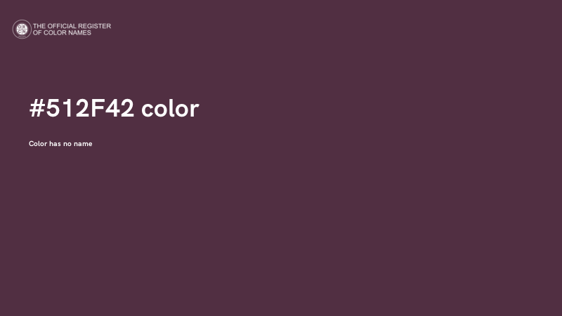 #512F42 color image
