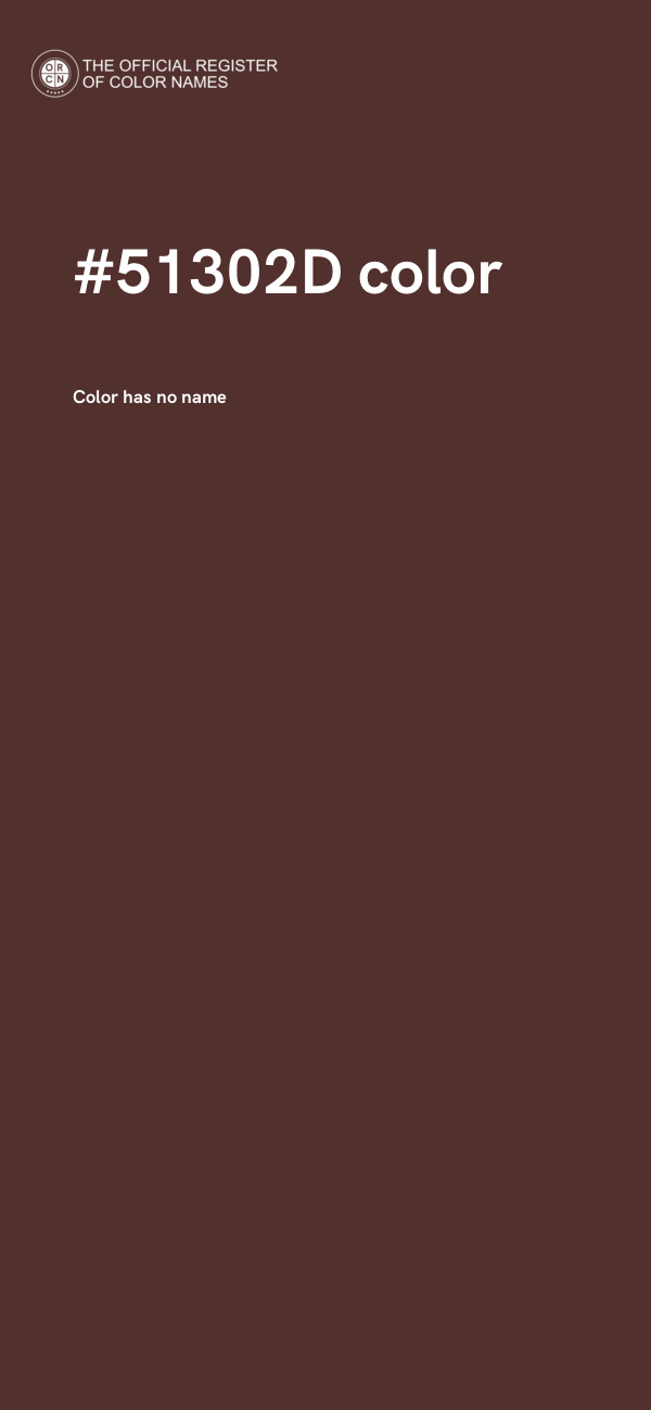 #51302D color image
