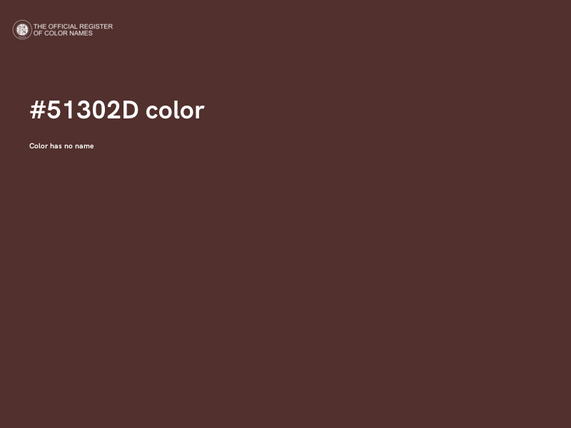 #51302D color image