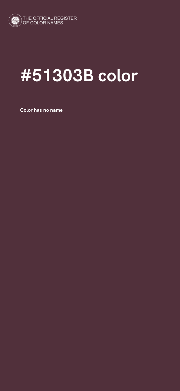 #51303B color image
