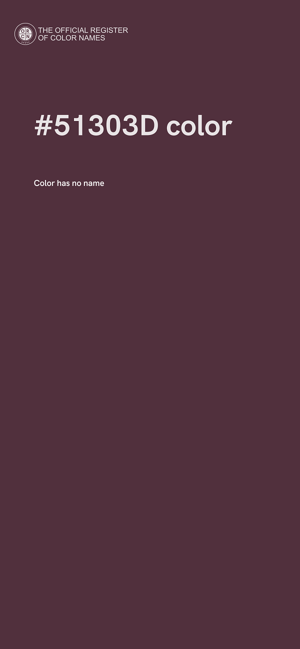 #51303D color image