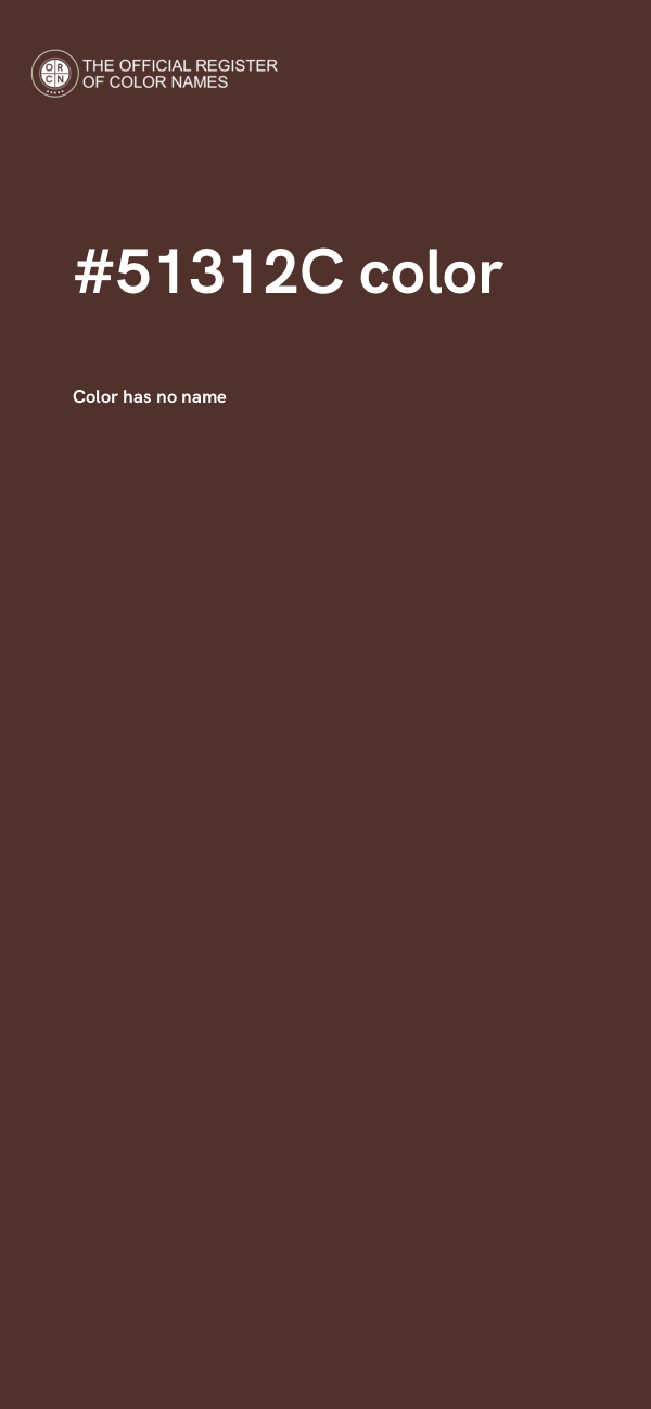 #51312C color image