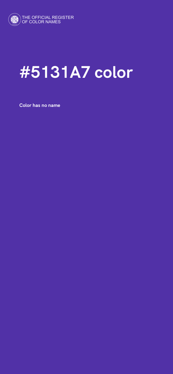 #5131A7 color image