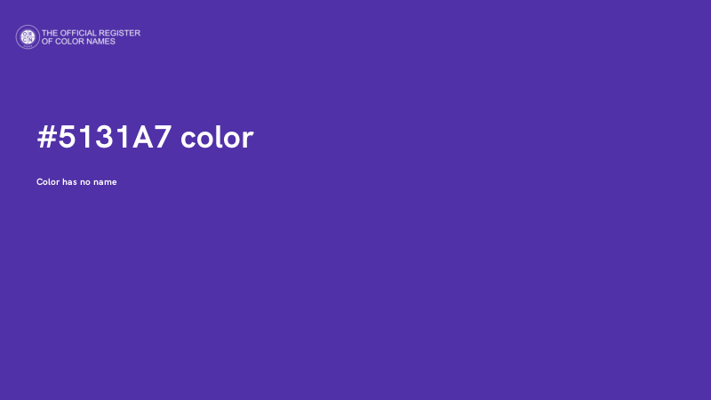 #5131A7 color image