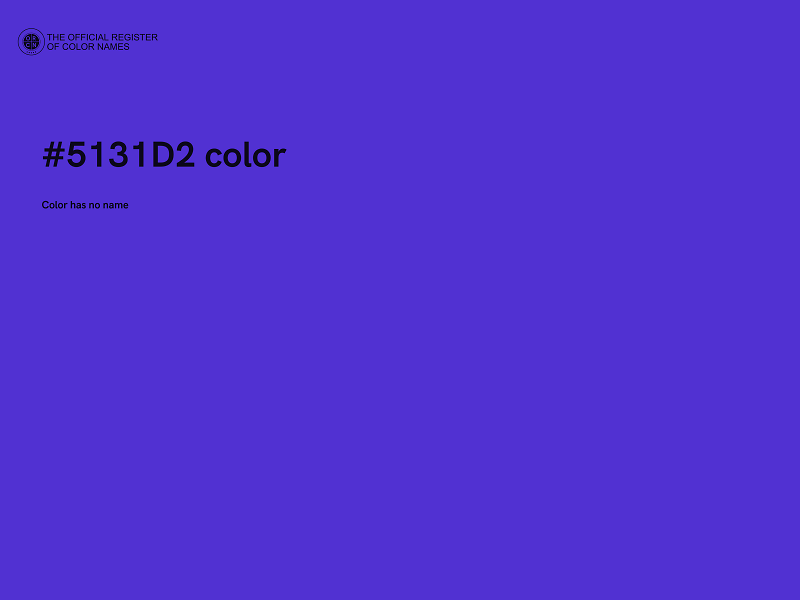 #5131D2 color image