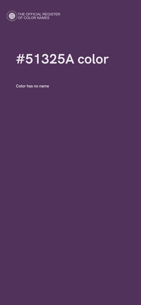#51325A color image