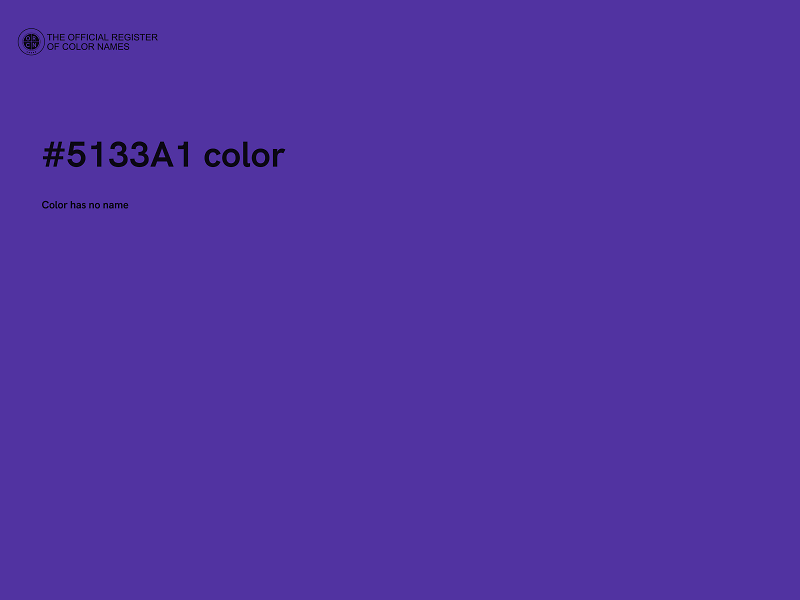 #5133A1 color image