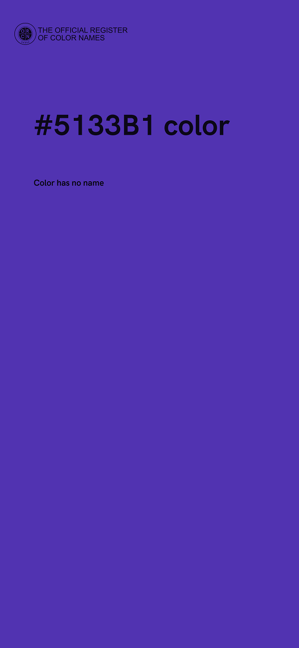 #5133B1 color image