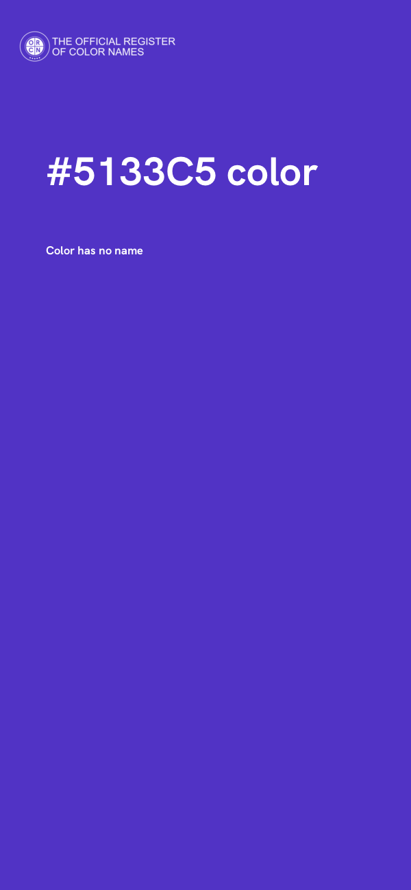 #5133C5 color image