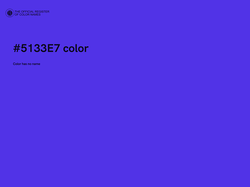 #5133E7 color image