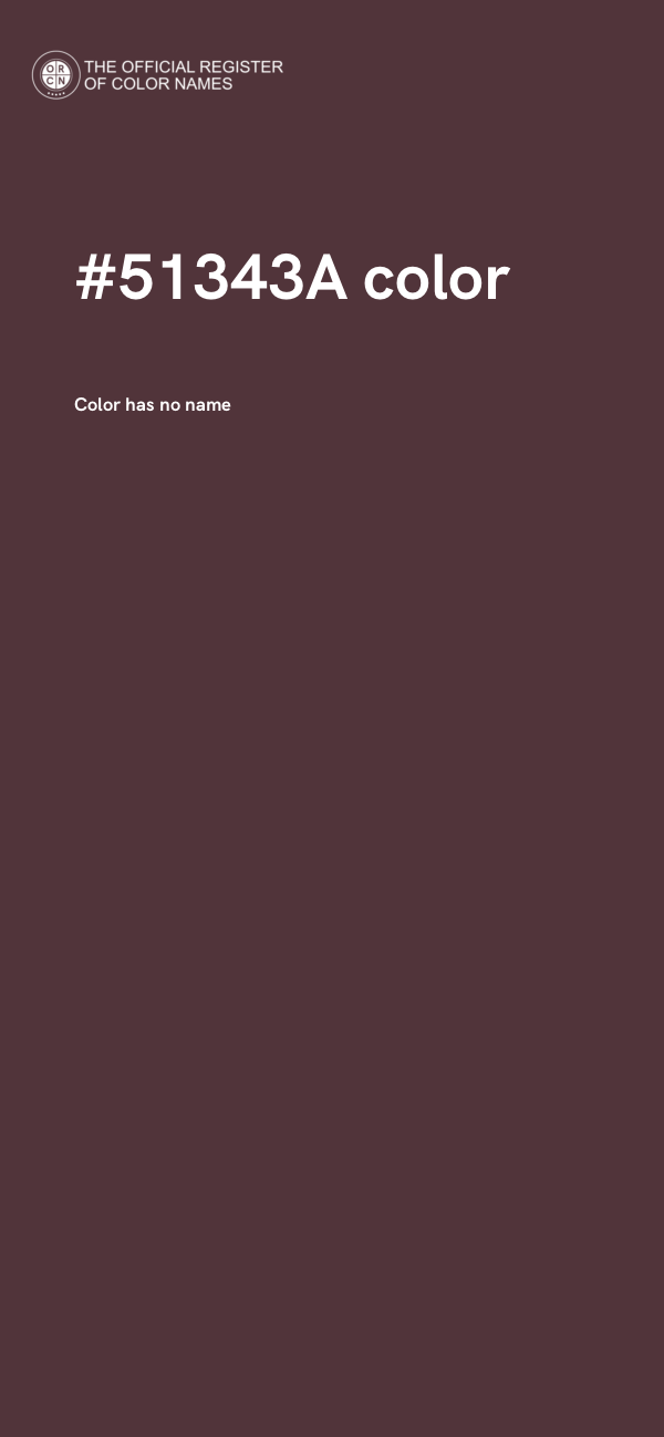 #51343A color image