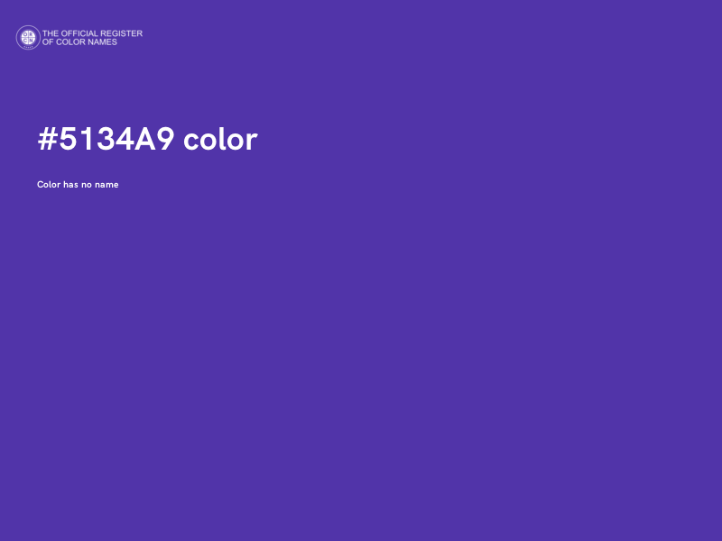 #5134A9 color image
