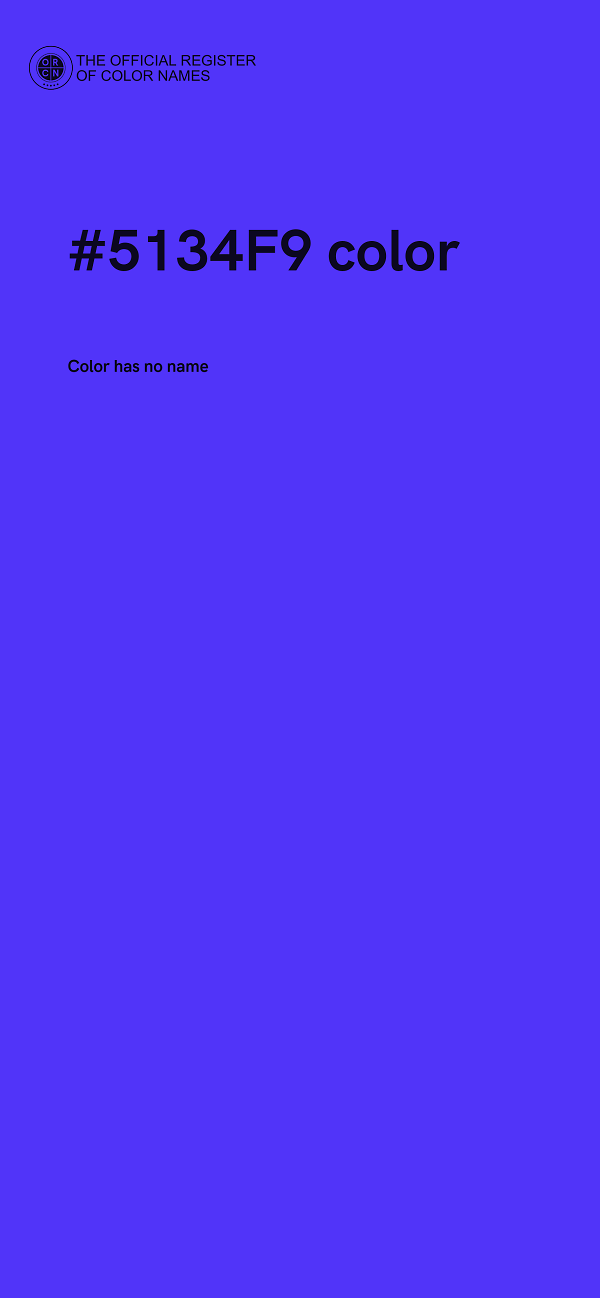 #5134F9 color image