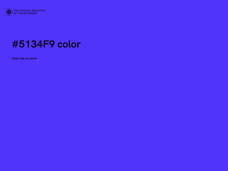 #5134F9 color image