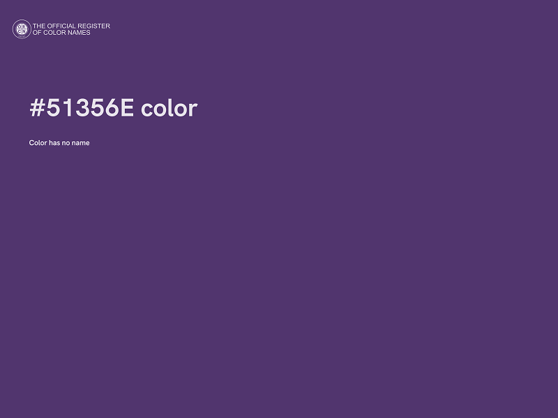 #51356E color image