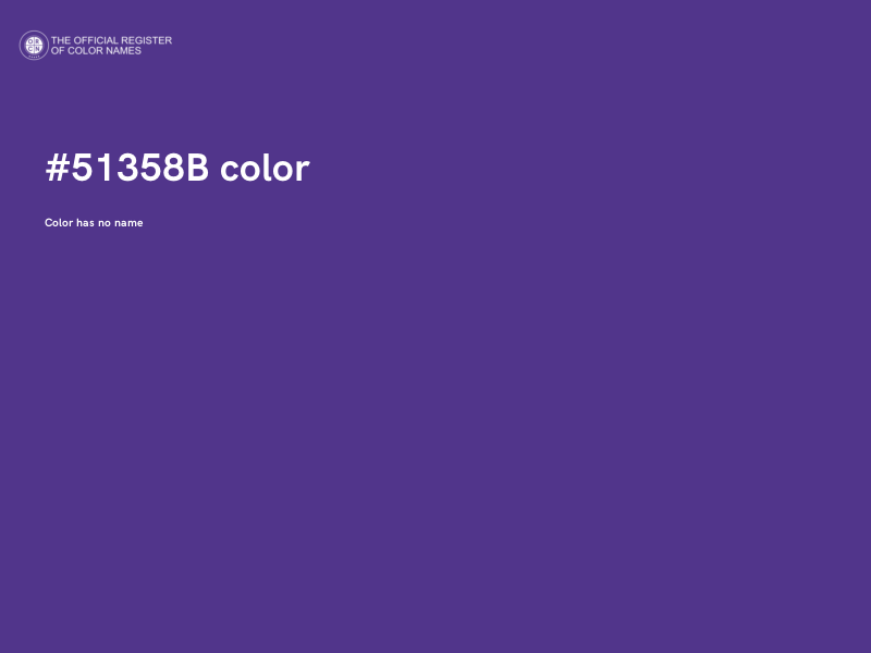 #51358B color image