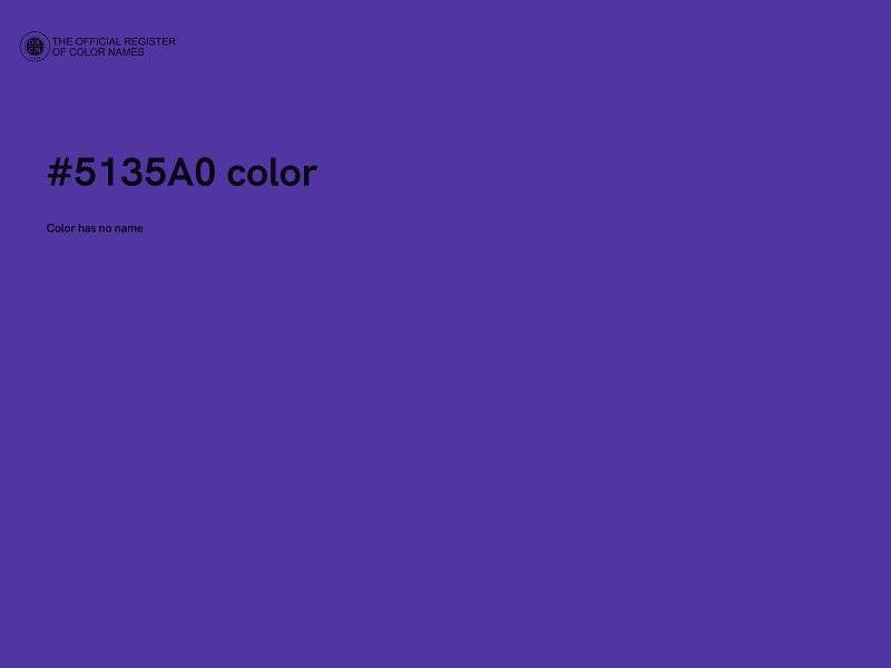 #5135A0 color image