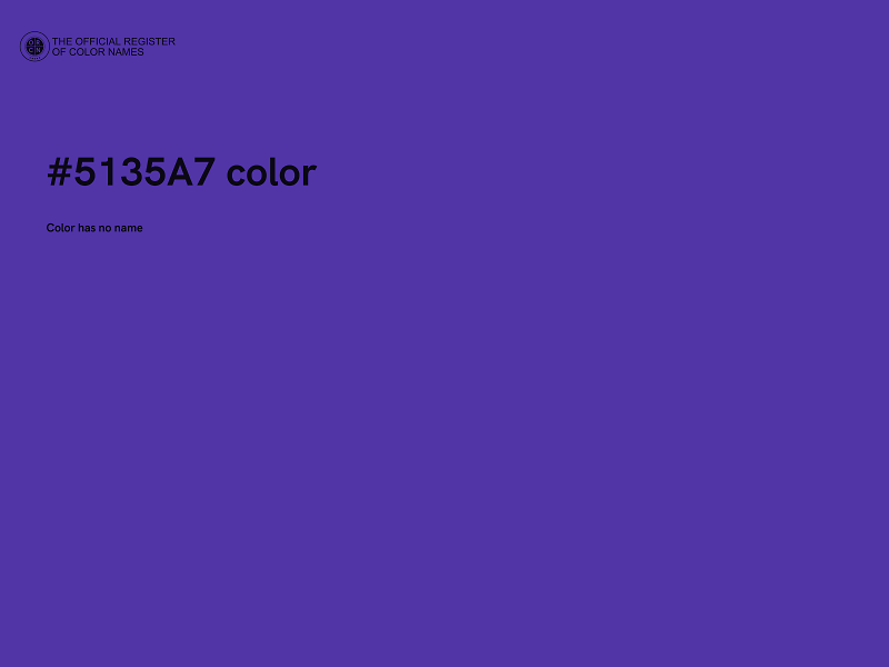 #5135A7 color image