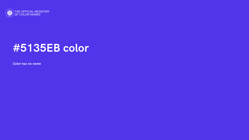 #5135EB color image