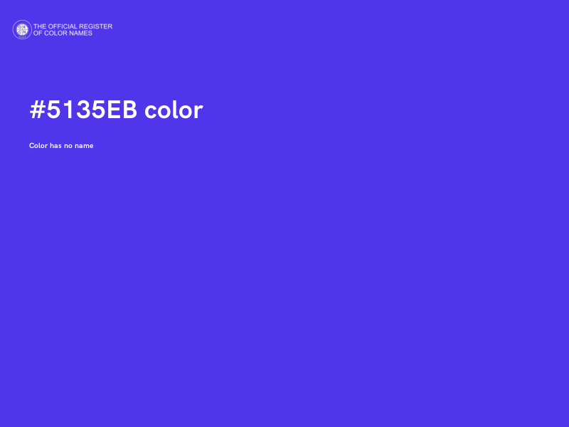 #5135EB color image