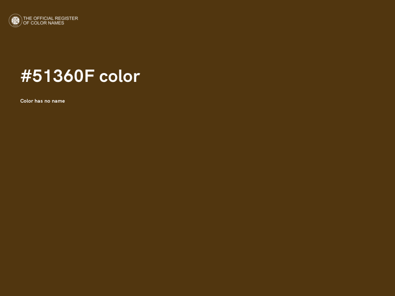 #51360F color image