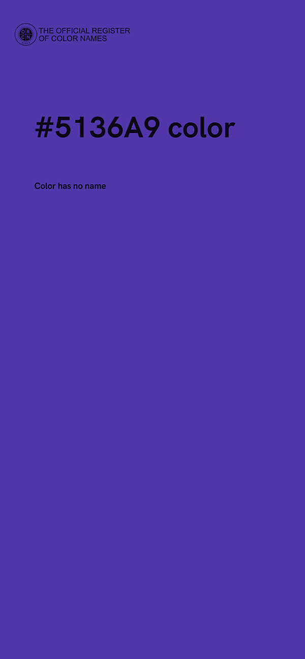 #5136A9 color image