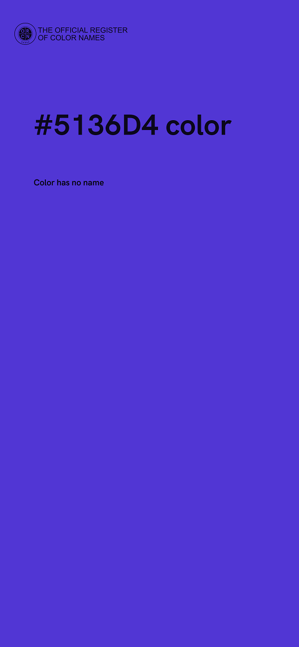 #5136D4 color image