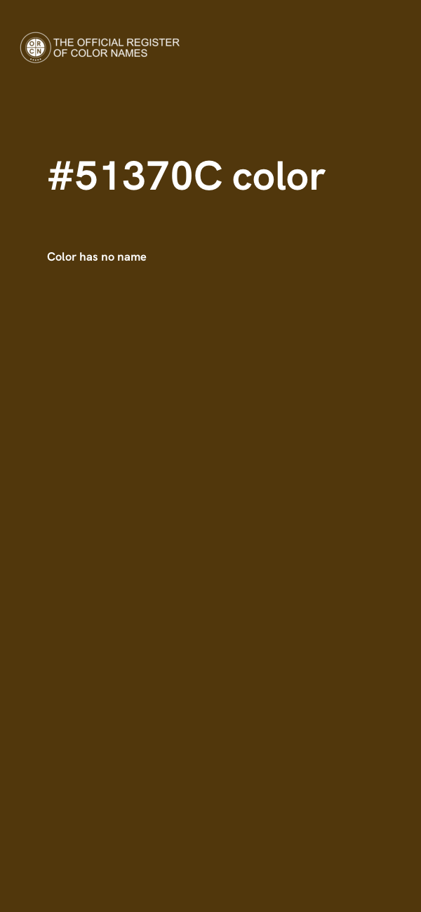 #51370C color image
