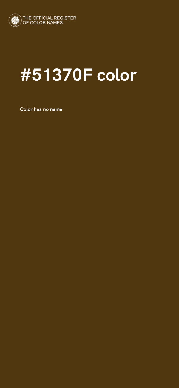 #51370F color image
