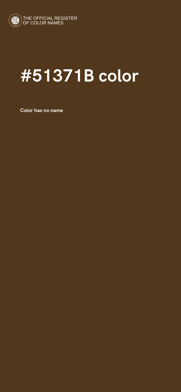 #51371B color image