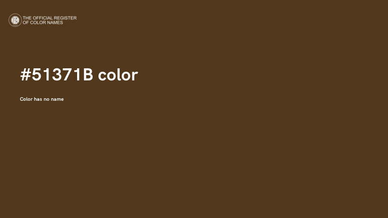 #51371B color image