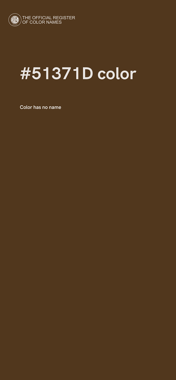 #51371D color image