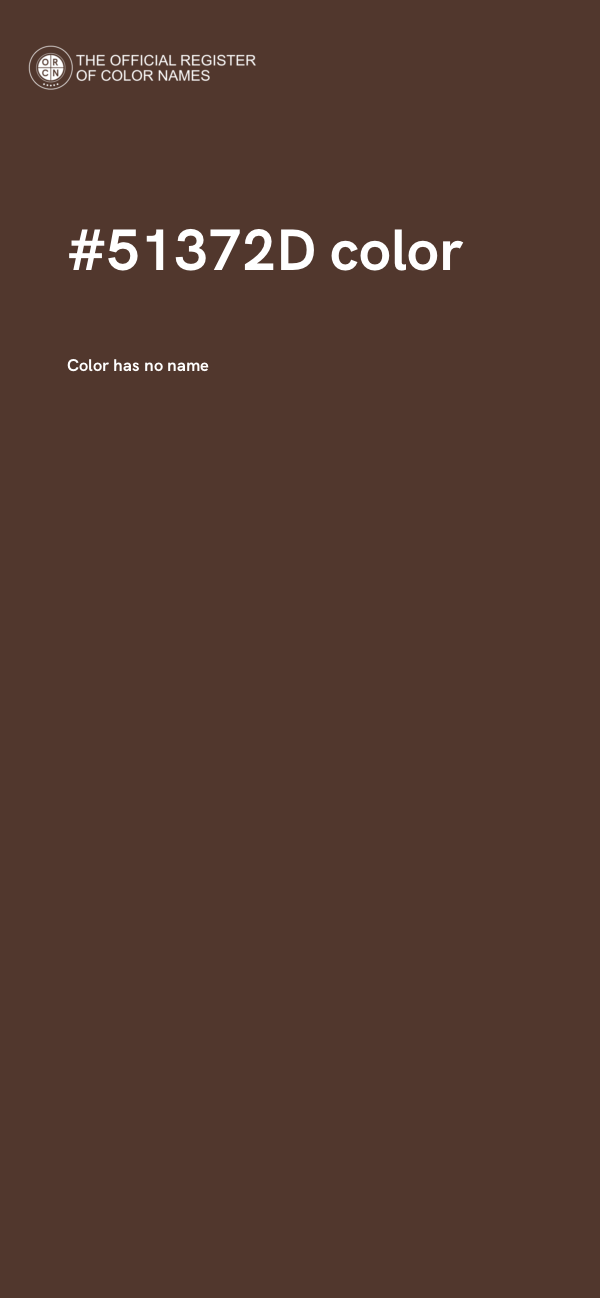 #51372D color image