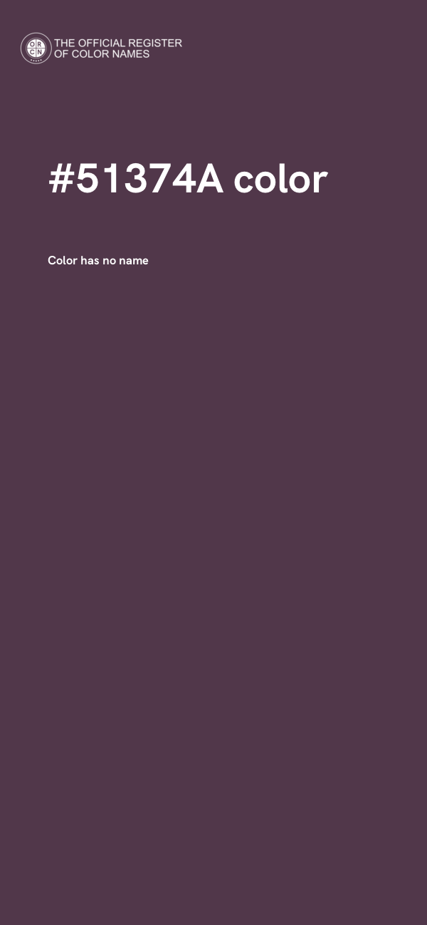 #51374A color image