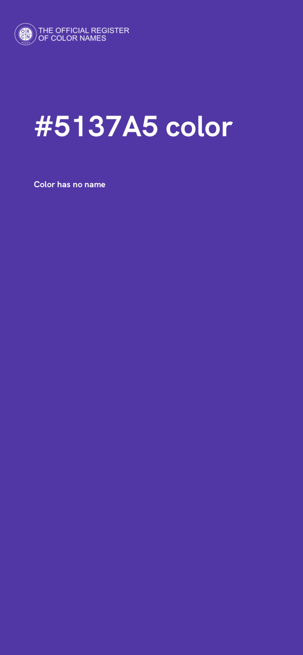 #5137A5 color image