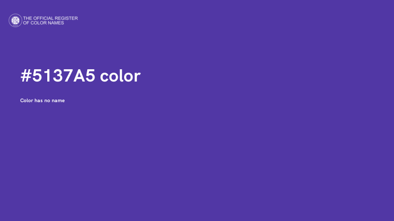 #5137A5 color image