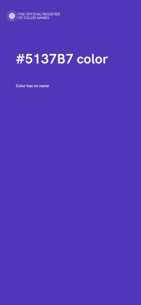 #5137B7 color image