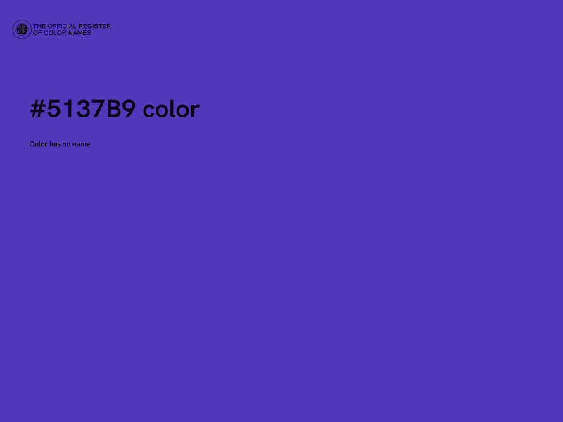 #5137B9 color image