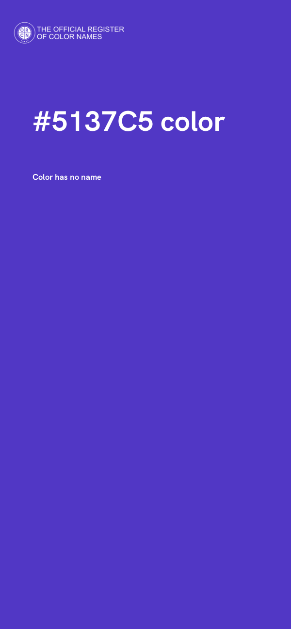 #5137C5 color image