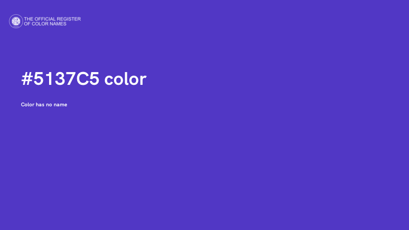 #5137C5 color image