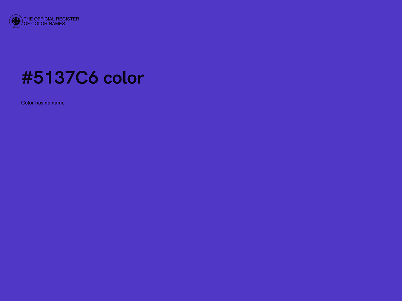 #5137C6 color image