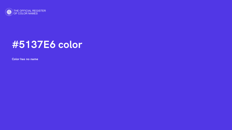 #5137E6 color image