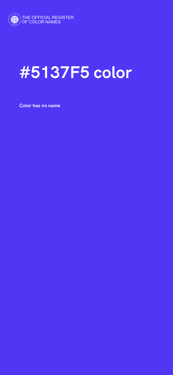 #5137F5 color image