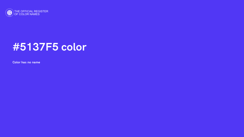 #5137F5 color image